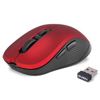 Мышка SVEN RX-560SW красная беспроводная тихая