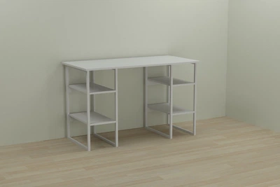 Комп'ютерний стіл Ferrum-decor Карен 75x140x70 білий ДСП Біле 16мм