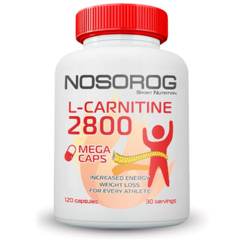 L-карнитин тартрат Nosorog Nutrition L-carnitine Tartrate 120 капс