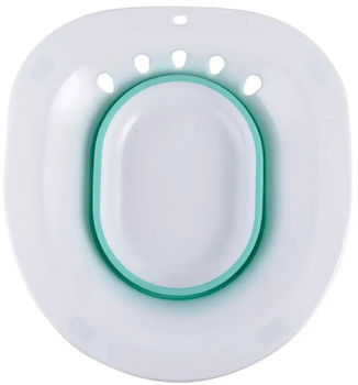 Ванночка для гигиенических процедур на унитаз Supretto Белая с мятным (8421-0001)