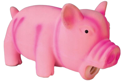 Zabawka dla psa Arquivet Świnka z piszczałką 15 cm Różowa (8435117835351)
