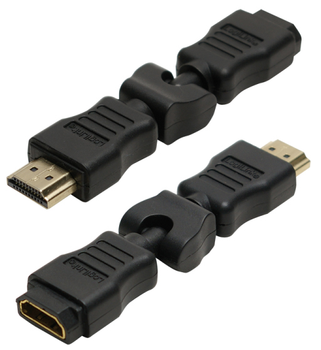 Перехідник LogiLink HDMI AM/AF 270° Чорний (4260113576151)