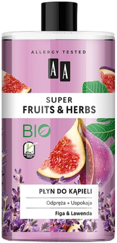 Піна для ванни AA Cosmetics Super Fruits And Herbs інжир і лаванда 750 мл (5900116064932)