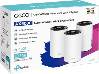 Маршрутизатор TP-LINK Deco X80 (3-pack) 