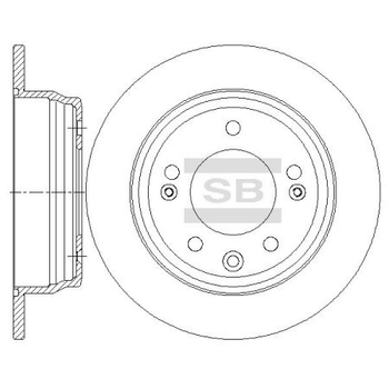 шт. Гальмівний диск Sangsin SD1081