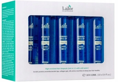 Ампули La'dor Perfect Hair Fill-Up Ampoule для пошкодженого волосся відновлювальні 10х13 мл (8809500810162)