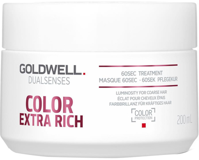 Kuracja Goldwell Dualsenses Color Extra Rich 60sec Treatment 60-sekundowa nabłyszczająca do włosów grubych i opornych 200 ml (4021609061120)