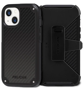 Чехол противоударный с клипсой Pelican Shield Kevlar для iPhone 13/14 (6.1") Black PP046794