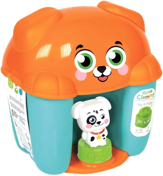 Кубики Clementoni Soft Clemmy Dog and Puppy Bucket (8005125177691)