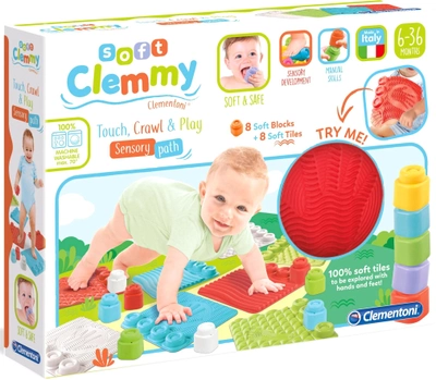 Ігровий набір з конструктором Clementoni Soft Clemmy Сенсорний килимок (8005125173525)