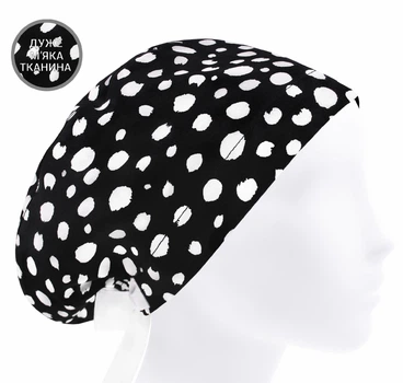 Медицинская шапочка женская HeadwearUniverse универсальная принт Горошек