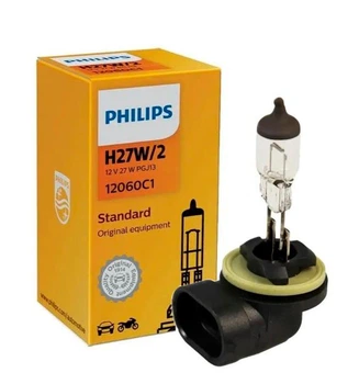 Галогенная автолампа PHILIPS H27W/2 Standard 12060C1 12V 27W картон (01088)