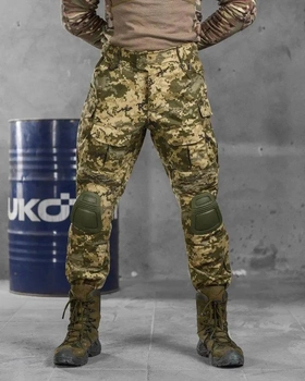 Тактические весенние мужские штаны с наколенниками G3 M пиксель (56450)