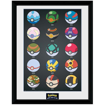 Obraz ABYstyle Pokémon Pokeballs 30 x 40 cm (5028486352166)