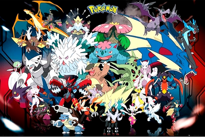 Плакат ABYstyle Pokémon Maxi Mega Evolution 91.5 x 61 см (5028486295234)