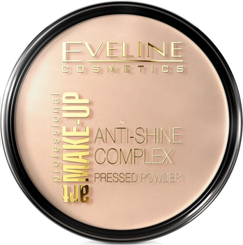 Puder do twarzy Eveline Cosmetics Art Make-Up Anti-Shine Complex Pressed Powder matujący mineralny z jedwabiem 31 Transparent 14 g (5901761904468)
