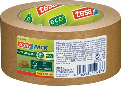 Паперовий скотч пакувальний 50 м Papier Standard Tesa H5829100