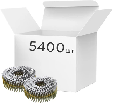 Gwoździe bębnowe VOREL do pistoletu pneumatycznego 50x2.1 mm 15-16˚ 5400 szt (72017_v)