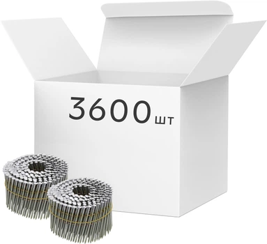 Gwoździe bębnowe VOREL do pistoletu pneumatycznego 75x2.5 mm 15-16˚ 3600 szt (72020_v)