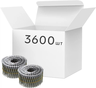Gwoździe bębnowe VOREL do pistoletu pneumatycznego 64x2.5 mm 15-16˚ 3600 szt (72018_v)