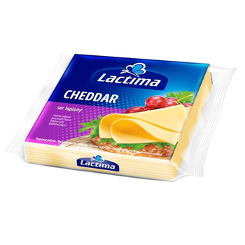 Сир чеддер слайсами тостовий Lactima Cheddar 130 г 36.2%