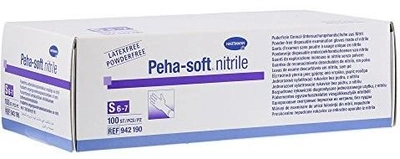 Rękawiczki medyczne Hartmann Peha Soft nitrylowe rozmiar S 100 szt (4049500744003)