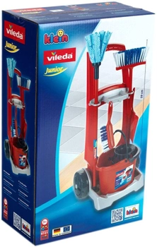 Zestaw zabawkowy wózek do sprzatania Klein Vileda 1 z akcesoriami 6741 (4009847067418)