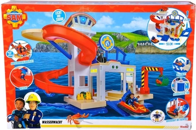 Zestaw do zabawy Simba Strażak Sam Stacja oceaniczna z figurką (4006592081034)