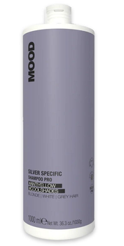 Шампунь с фиолетовыми пигментами которые нейтрализуют желтые тона Mood Silver Specific Shampoo Pro, 1000 мл