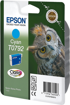 Tusz Epson Stylus Photo 1400 Cyan (C13T07924010)