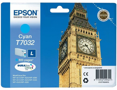 Tusz Epson WorkForce 4000 Cyan (C13T70324010)