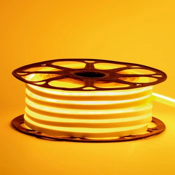 Стрічка силіконова LED Neon 12V 5 м Жовтий (SH779667)