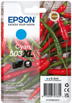 Картридж Epson 503XL Cyan (C13T09R24010)