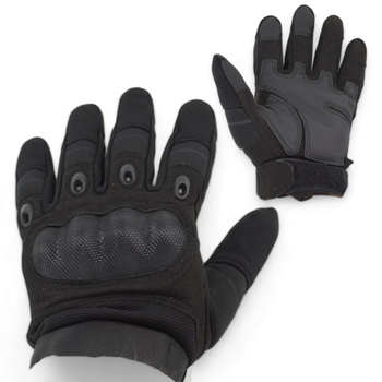 Тактичні рукавички з пальцями 9089_M_Black