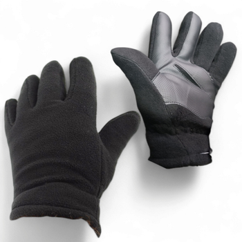 Перчатки мужские тёплые спортивные тактические флисовые на меху 9083_XL_Black_Sensor