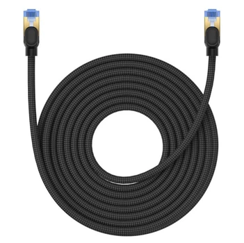 Патч-корд Baseus High Speed CAT7 10Gigabit Ethernet Cable (Braided Cable)10m Cluster Black