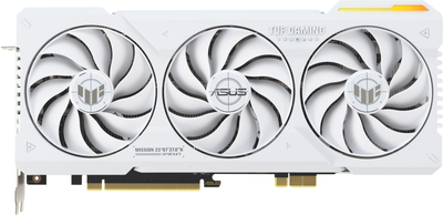 Відеокарта ASUS PCI-Ex GeForce RTX 4070 Ti SUPER TUF Gaming BTF White OC Edition 16GB GDDR6X (256bit) (2670/21000) (2 x HDMI, 3 x DisplayPort) (TUF-RTX4070TIS-O16G-BTF-WHITE)