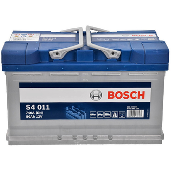Аккумулятор автомобильный S4 011 80Ач 740А "+" справа BOSCH, 0092S40110