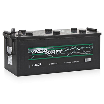 Аккумулятор автомобильный 180Ач 1000А "+" слева GIGAWATT, 185368032