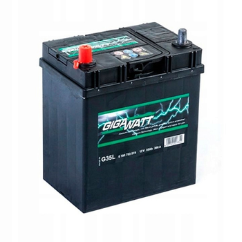 Аккумулятор автомобильный 35Ач 300А "+" слева GIGAWATT, 185753519