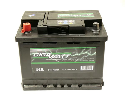 Аккумулятор автомобильный 60Ач 540А "+" слева GIGAWATT, GW 0185756027, /