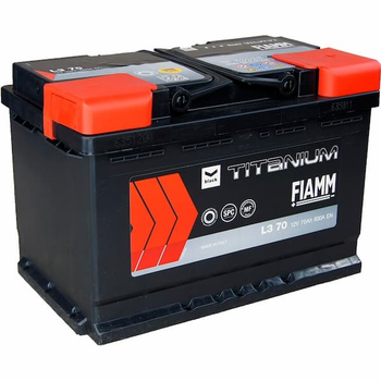 Аккумулятор автомобильный Titanium Black 70Ач 600А "+" справа FIAMM, 7905185
