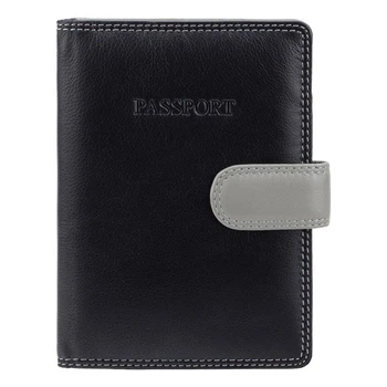 Обкладинка для паспорта шкіряна Visconti RB75 - Sumba (Black Multi)