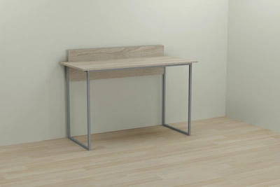 Компьютерный стол Ferrum-decor Скай 75x120x70 серый ДСП Дуб Сонома 16мм