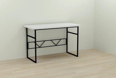 Компьютерный стол Ferrum-decor Раян 75x140x70 черный ДСП Белое 32мм