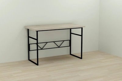 Компьютерный стол Ferrum-decor Раян 75x140x70 черный ДСП Дуб Сонома 32мм