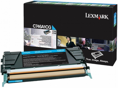 Toner Lexmark C746/C748 Cyan (734646319751)