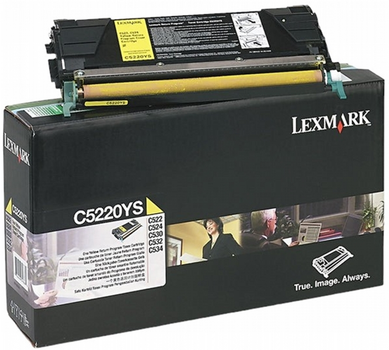 Тонер-картридж Lexmark C522/C524 Yellow (734646396684)