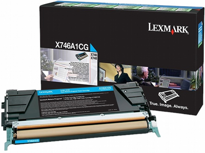 Toner Lexmark X746/X748 Cyan (734646435734)