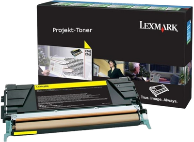 Toner Lexmark X746/X748 Yellow (734646435758)